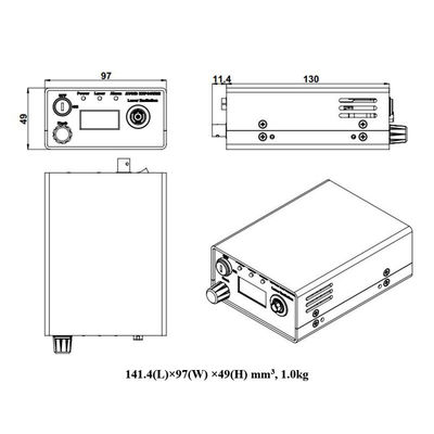 Λέιζερ φασματοσκοπίας Raman 375 nm έως 980 nm / λέιζερ διόδων στενού εύρους γραμμής